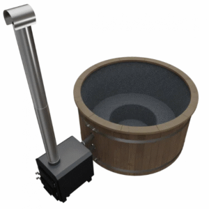 Hottub met externe kachel