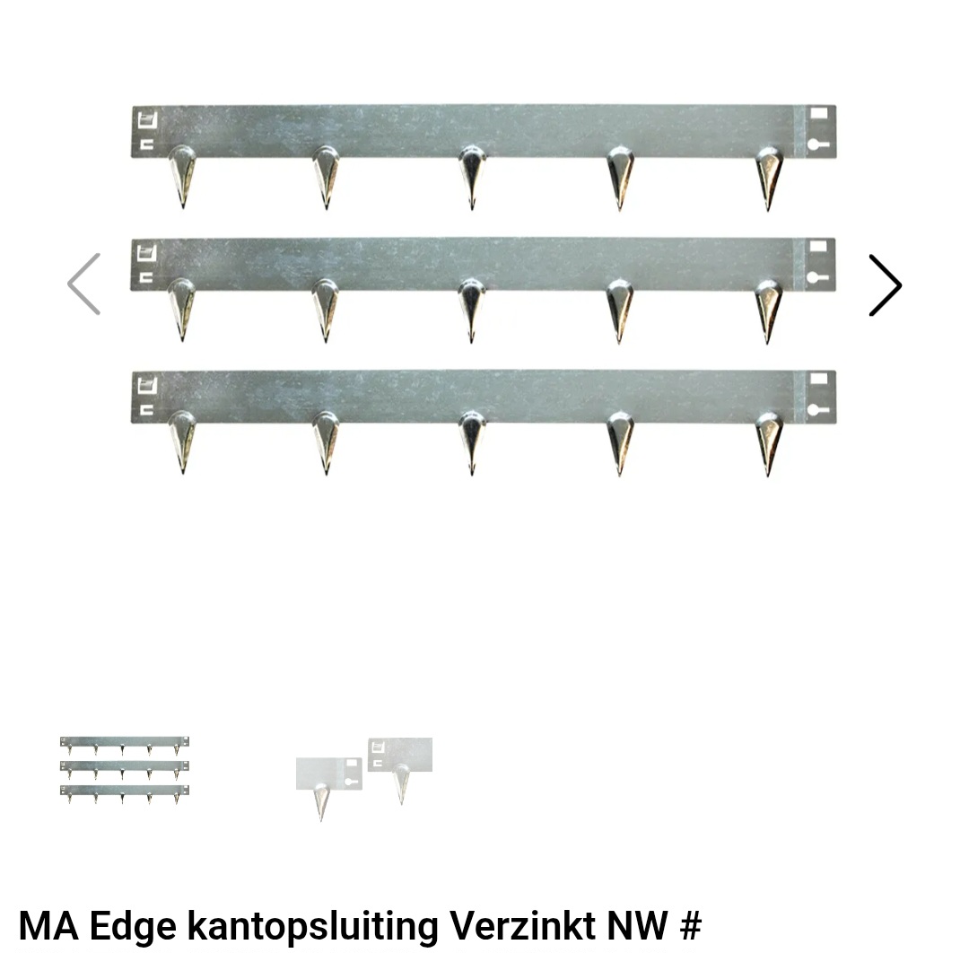 Kantopsluiting Verzinkt 106x16 - Afbeelding 2