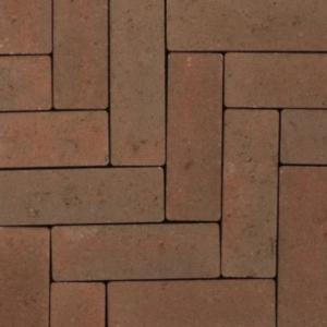 Strackstone+ 21x7x8 wijnrood/havanna genuanceerd