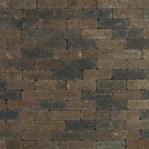 Metro Trommelsteen 15x5x7,5 bruin/zwart genuanceerd