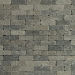 Metro Trommelsteen 15x5x7,5 grijs/zwart genuanceerd