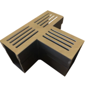 RSSD Lijngoot T-stuk Cortenstaal t.b.v. goot 100x6,5x10cm